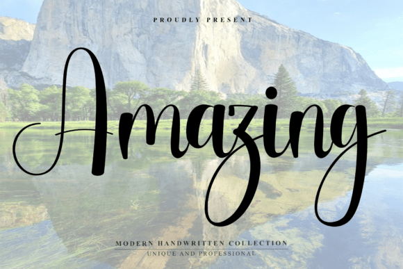 Amazing: Elevating Autumnal Design with Sophisticated Script