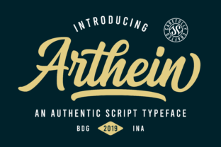 Arthein: The Bold Script Font for Authentic Branding