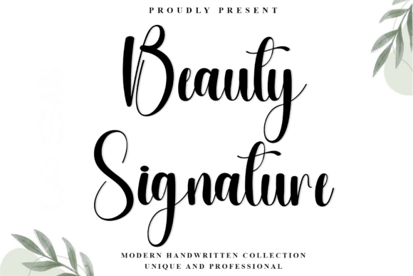 Beauty Signature: The Elegant Script Font for Modern Design