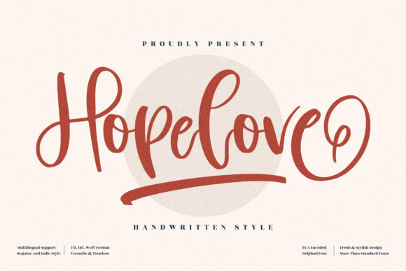 Discover Hopelove: The Script Font for Elegant Design