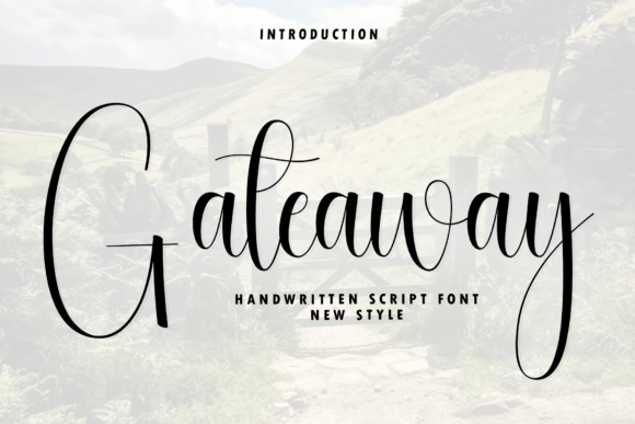 Gateaway: A Modern Script Font for Elegant Branding