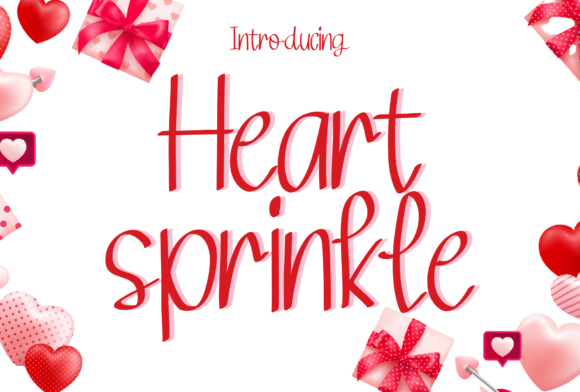 Heart Sprinkle: Crafting Authentic Visual Narratives with a Handwritten Font