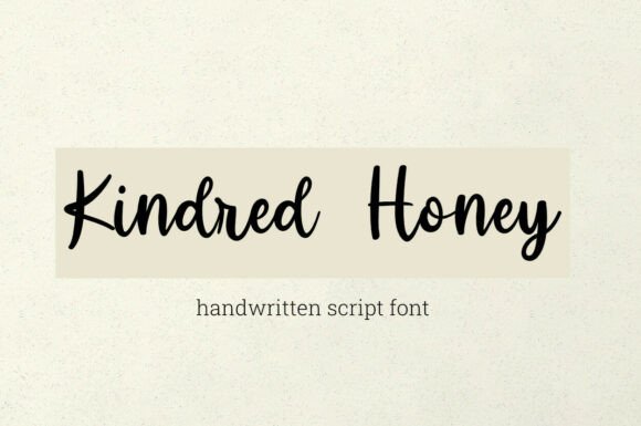Kinded Honey: The Handwritten Font for Authentic Branding
