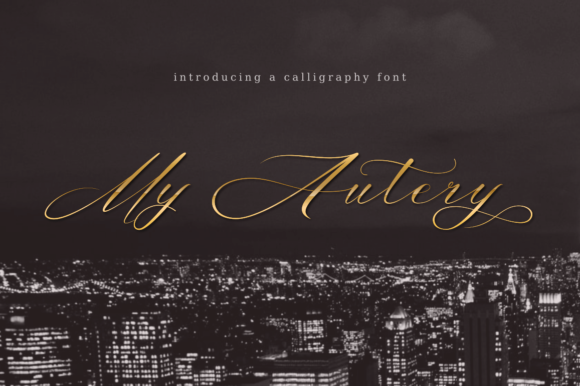 My Autery: Elevate Your Designs with Elegant Script Typography