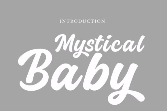 Mystical Baby: A Charming Retro Script for Modern Design