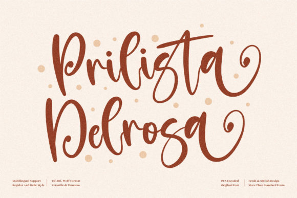 Prilista Delrosa: Elevate Your Design with Playful Typography