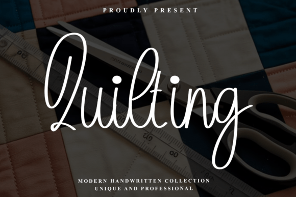 Quilting Font: Elevate Autumnal Design with Sophisticated Script