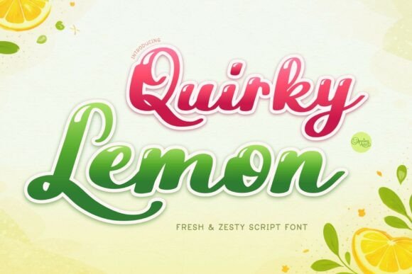 Quirky Lemon: A Font with Zesty Design Appeal