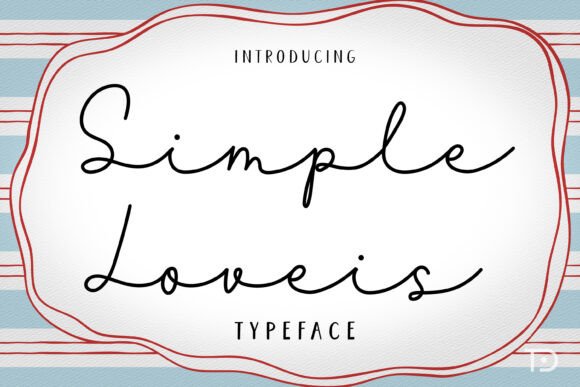 Simple Loveis: The Handwriting Font for Modern Design
