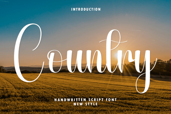 The Elegance of Country: A Modern Handwritten Script